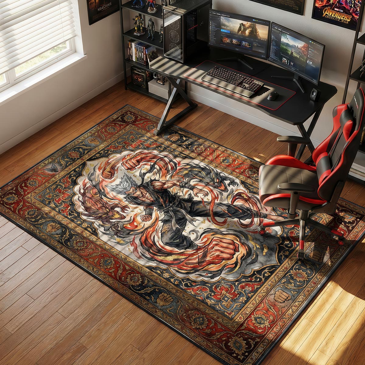 Garou Hero Hunter One Punch Man Chair rug — main product view
