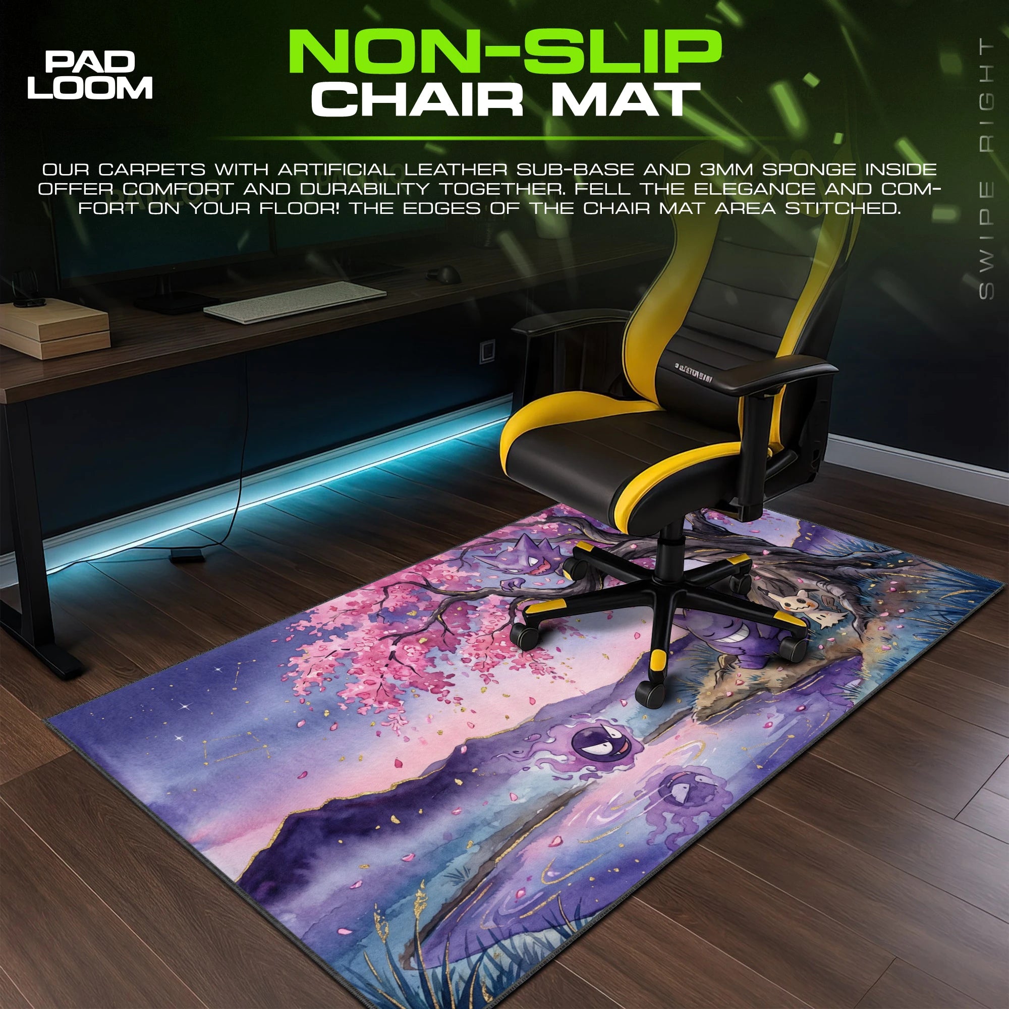Gengar Blossom Pond Mouse Pad - Pokemon Desk Mat