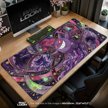 Gengar Cosmic Grin Mouse Pad - Pokemon Desk Mat