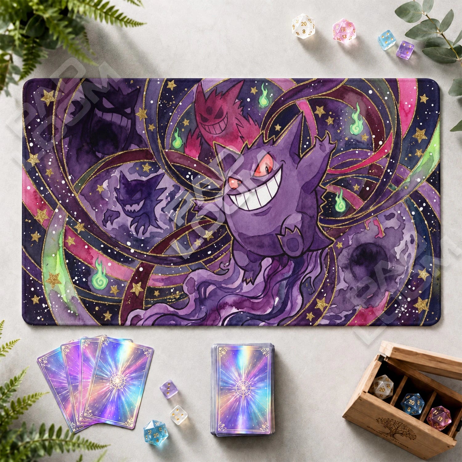 Gengar Cosmic Playmat - Pokemon TCG Mat - view 2