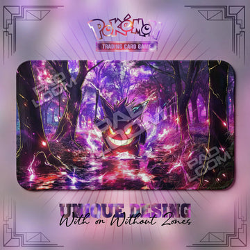 Gengar Forest Pokemon TCG playmat, 24x14 in mat design