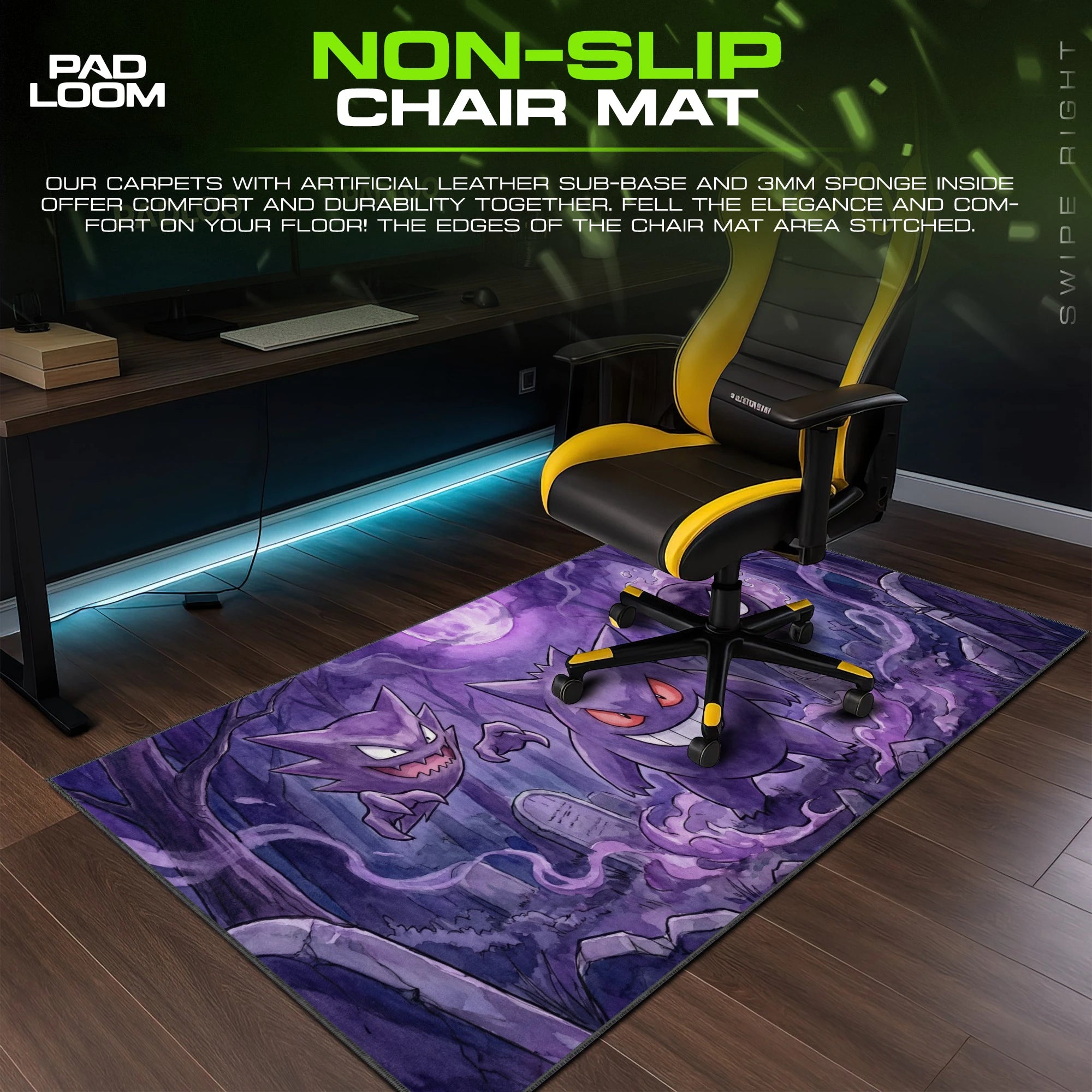 Gengar Full Moon Crypt Mouse Pad - Pokemon Desk Mat