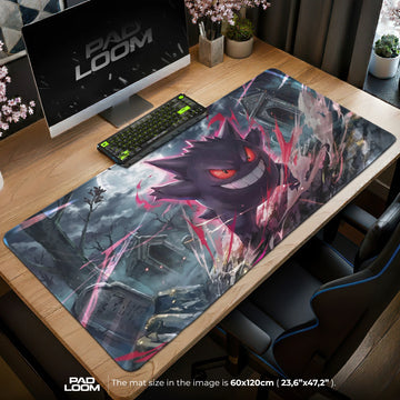 Gengar Graveyard Grin Mouse Pad - Pokémon Desk Mat