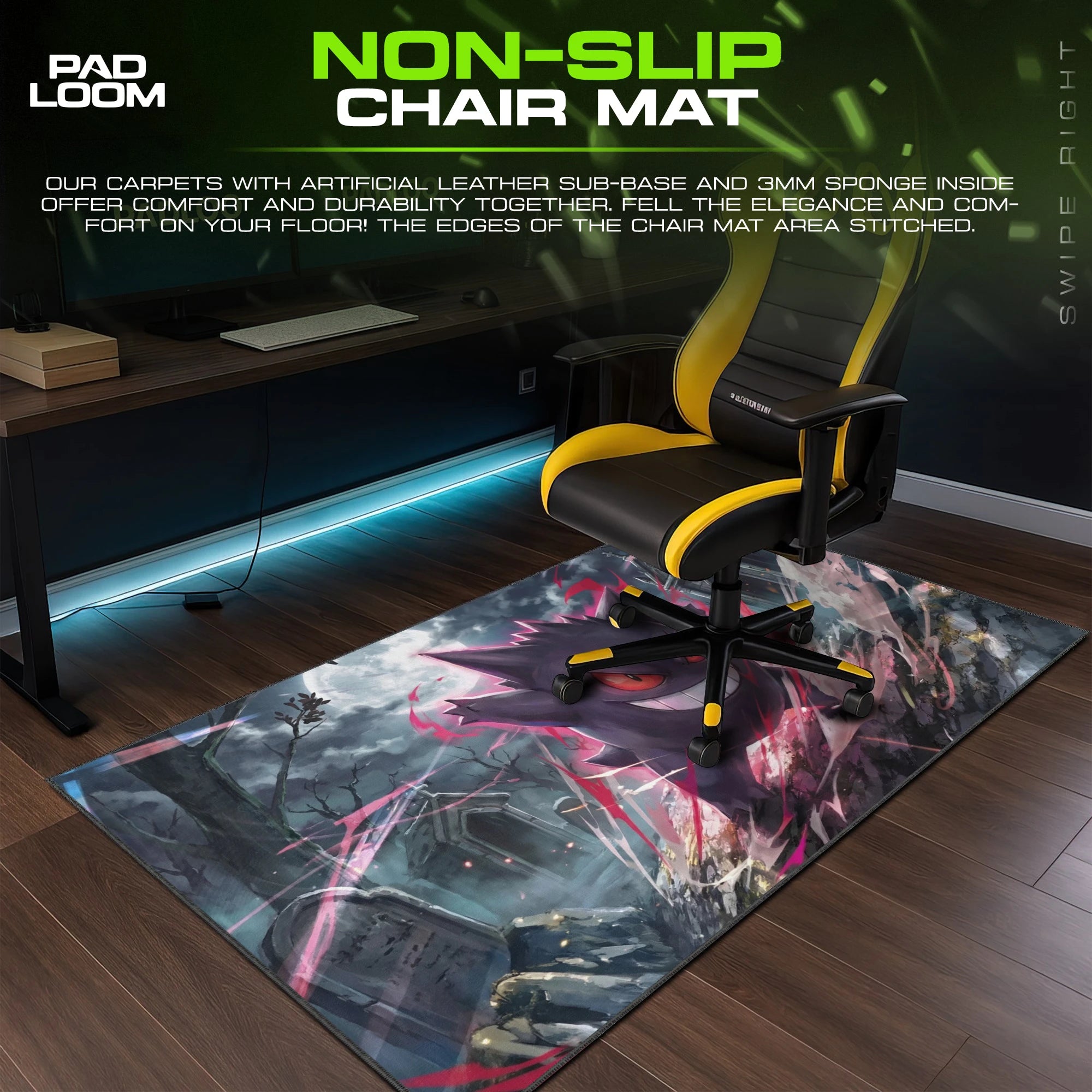 Gengar Graveyard Grin Mouse Pad - Pokémon Desk Mat