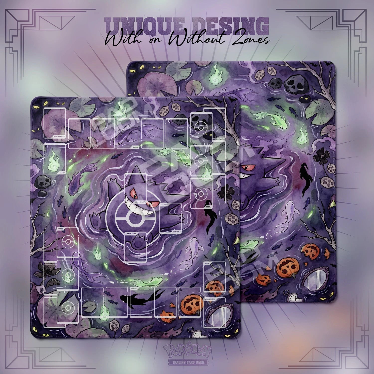 Gengar Haunt Playmat - 2 Player Pokemon TCG Mat