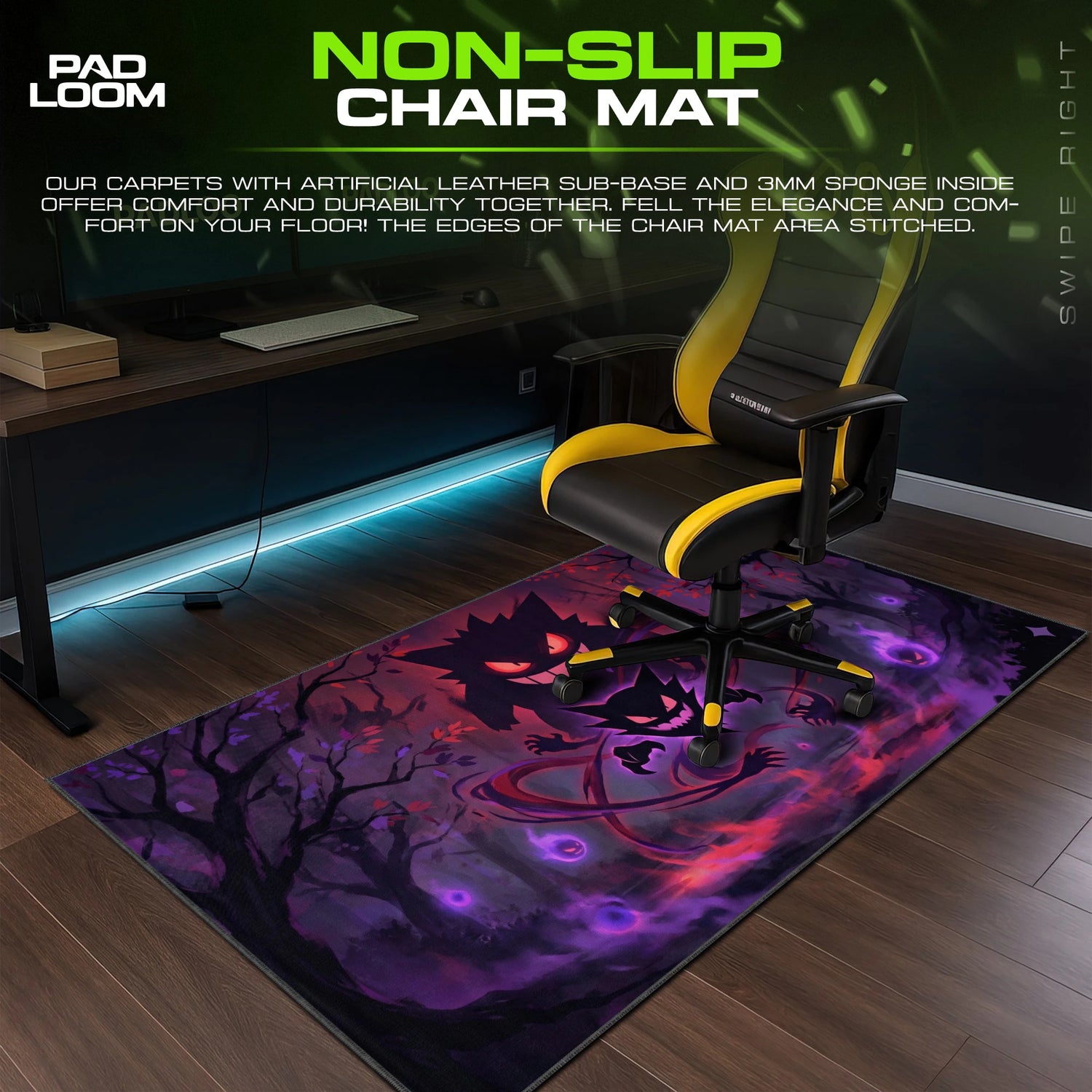 Gengar Haunted Grove Mouse Pad - Pokemon Desk Mat