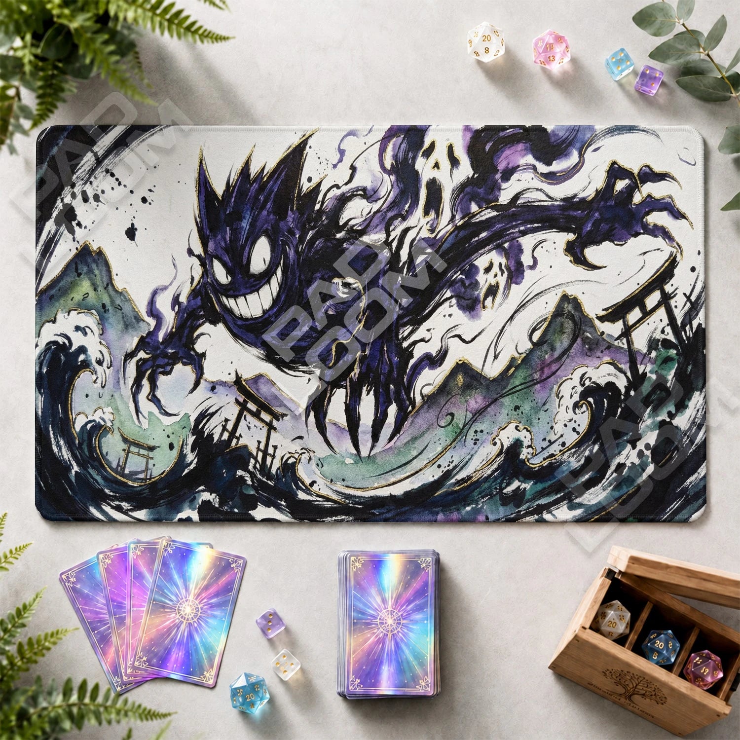 Gengar Ink Playmat - Pokemon TCG Mat - view 2
