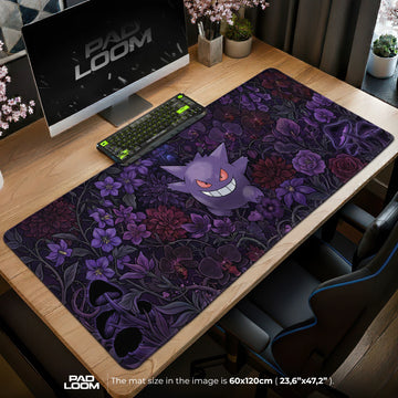 Gengar Nightshade Garden Mouse Pad – gaming desk mat by Padloom