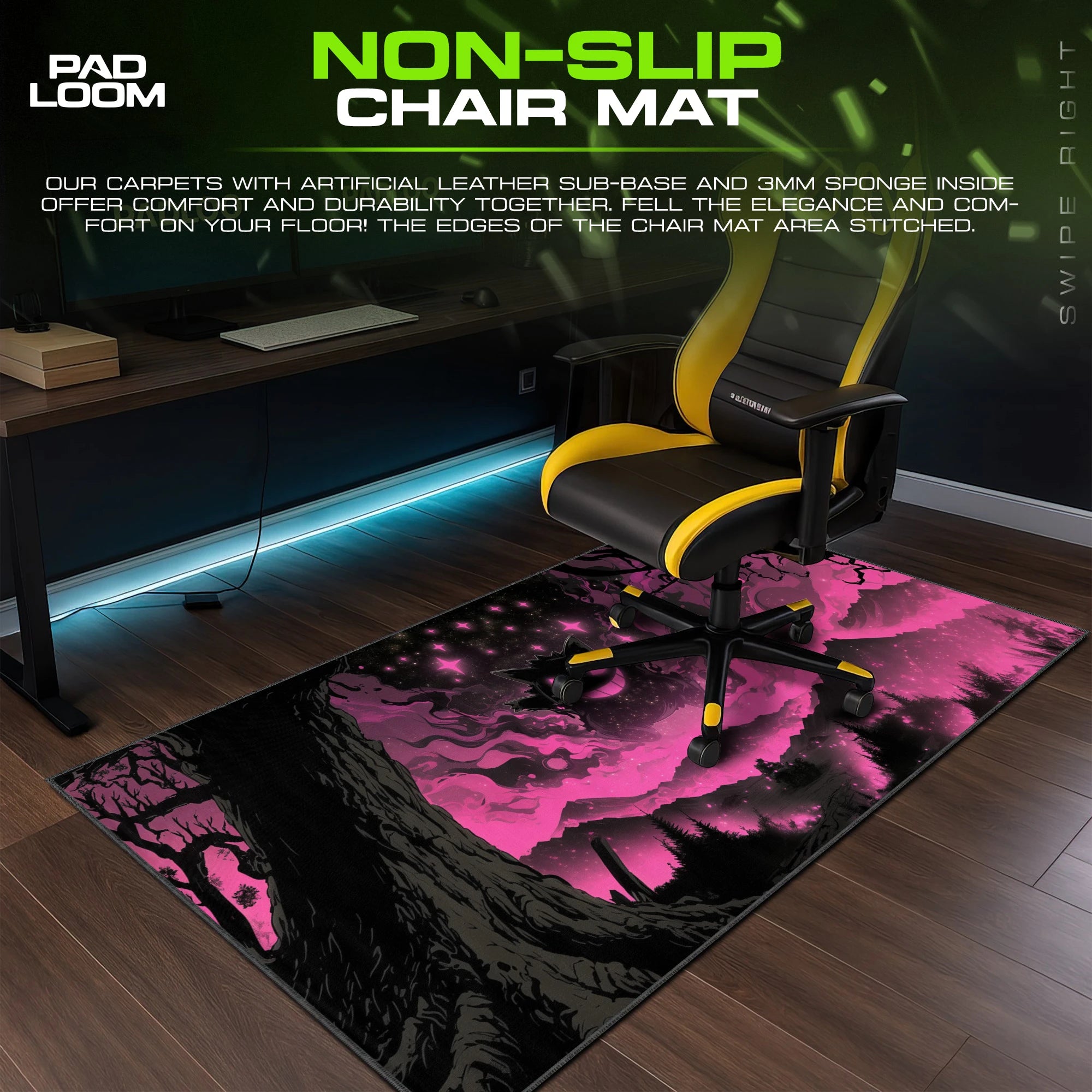 Gengar Pink Haze Mouse Pad - Pokémon Desk Mat