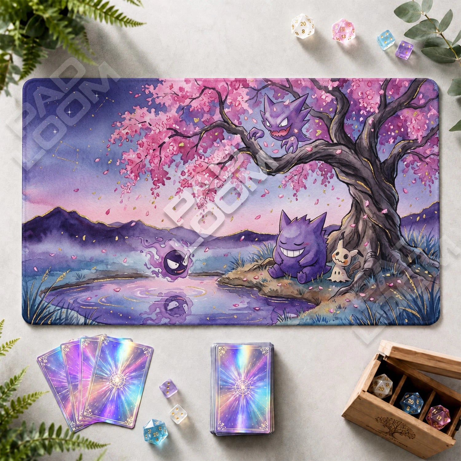 Gengar Sakura Playmat - Pokemon TCG Mat - view 2