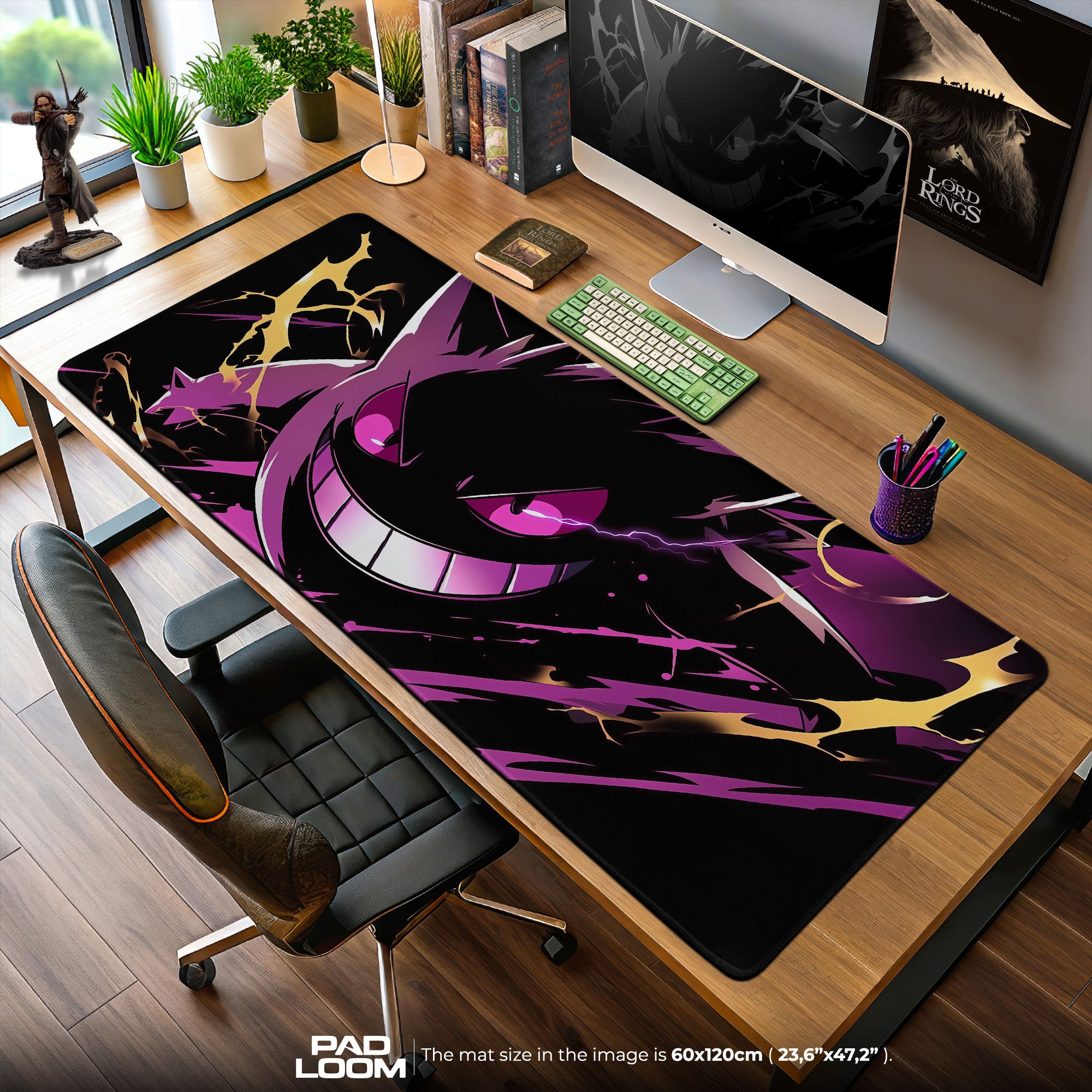 Gengar Shadow Shock Mouse Pad, Pokémon Gaming Desk Mat