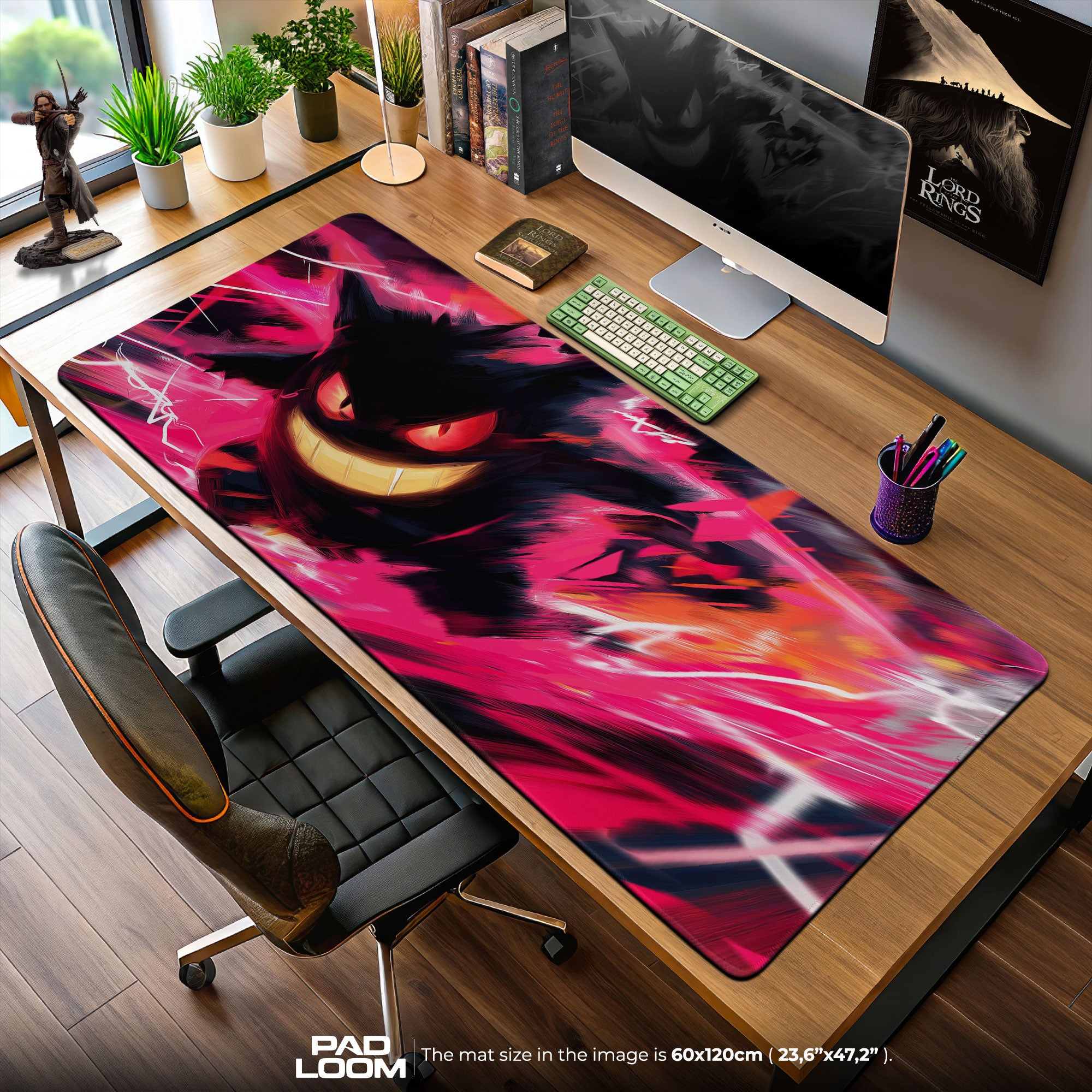 Gengar Shadow Surge Mouse Pad, Pokémon Gaming Desk Mat