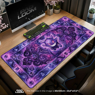 Gengar Spectral Tapestry Mouse Pad - Pokemon Desk Mat