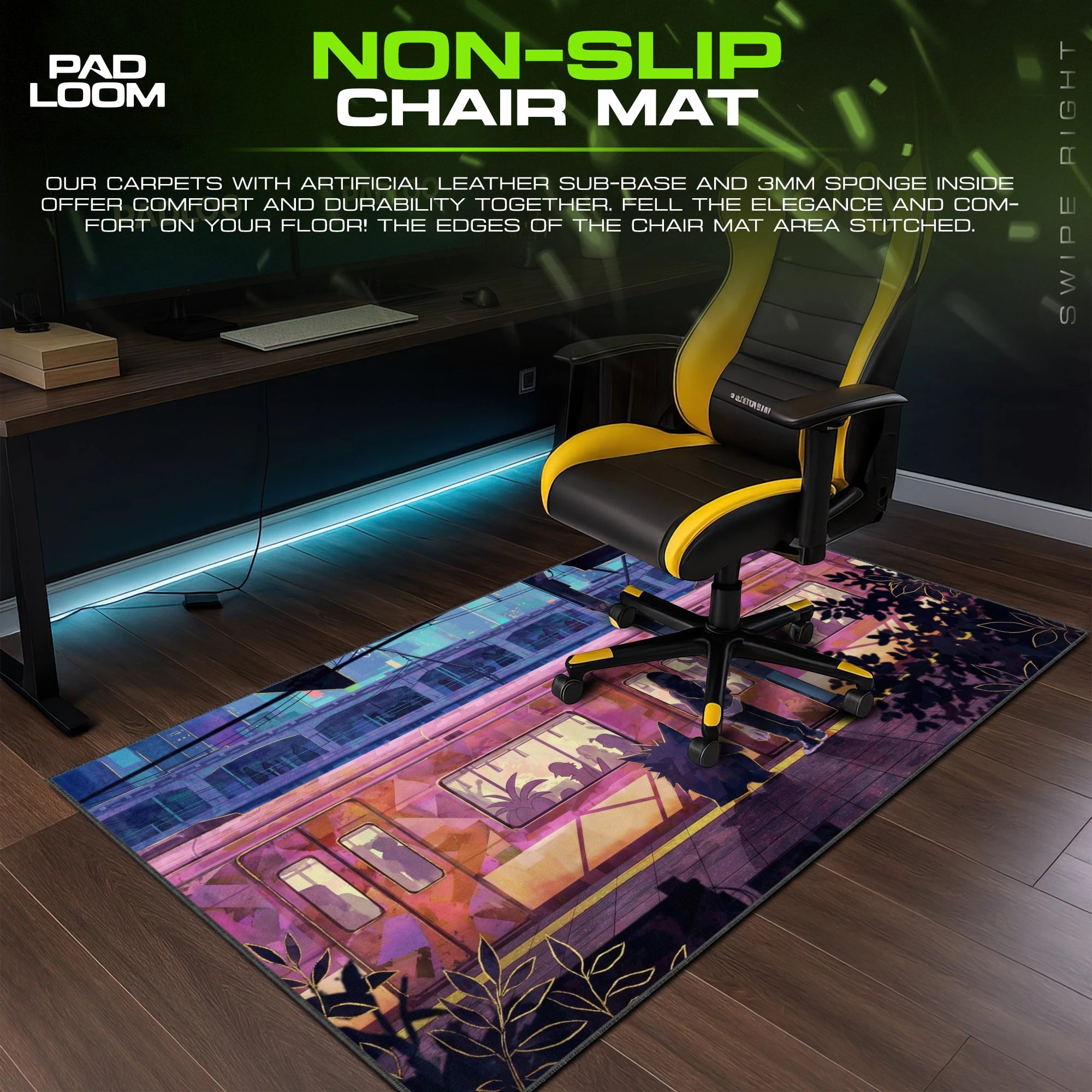 Gengar Train Platform Mouse Pad - Pokemon Desk Mat