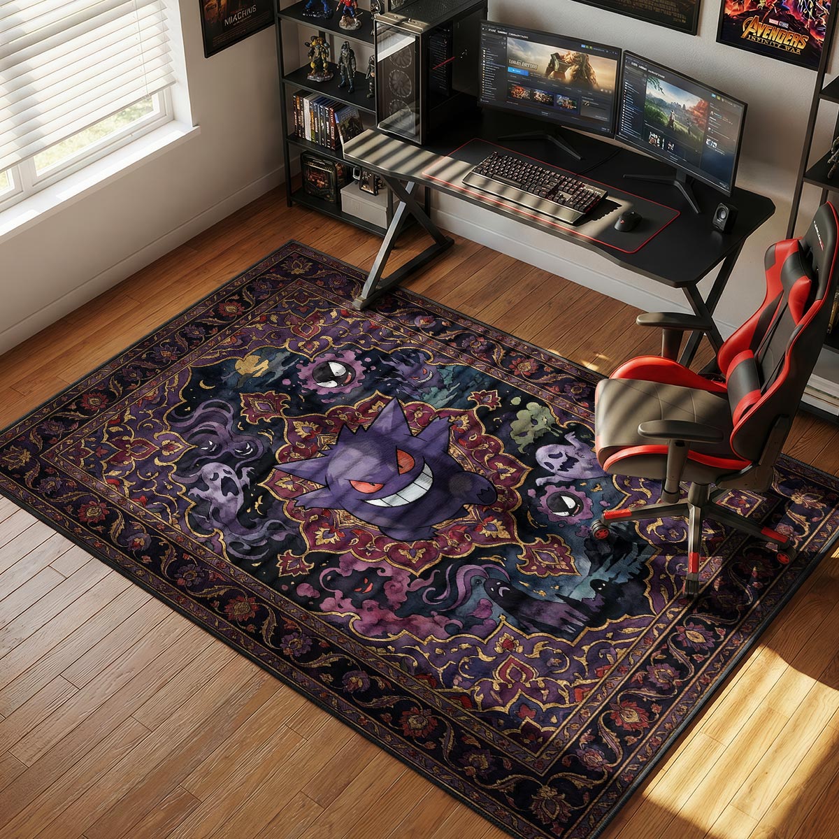 Gengar Ghost Chair rug — main product view