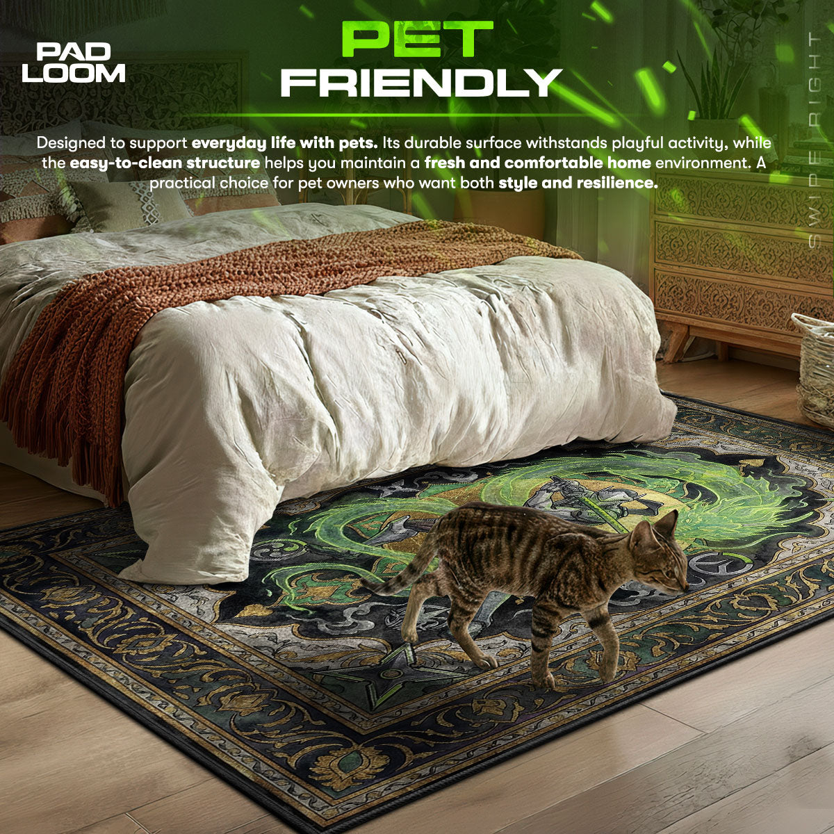 Genji Dragonblade Rug - Overwatch Chair Mat