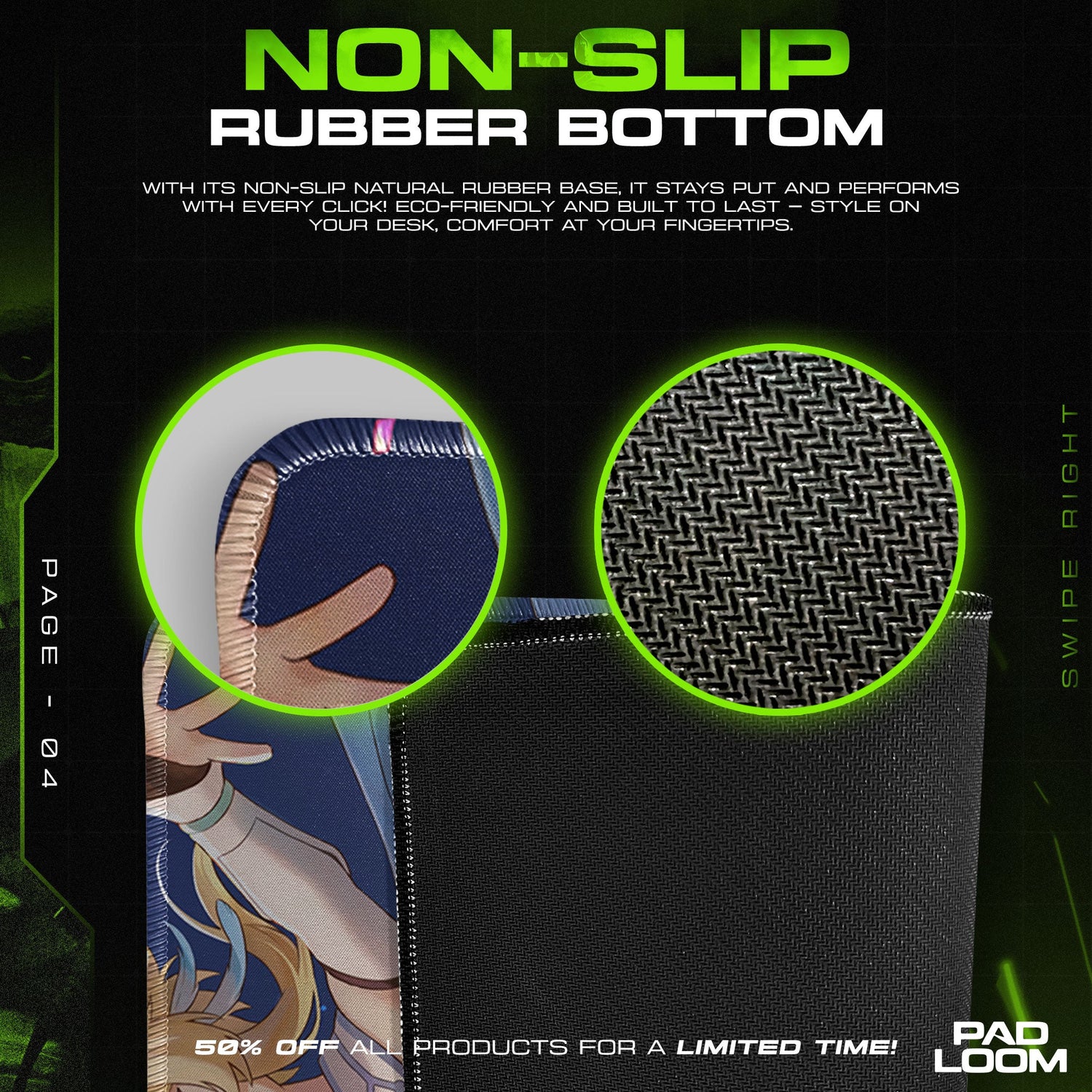 Genshin Impact Full Roster Mouse Pad, Anime Gaming Desk Mat Padloom