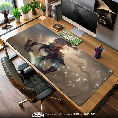 Genshin Impact Jean Dandelion Wind Mouse Pad – Elegant Anime Gaming Desk Mat