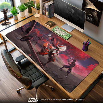 Genshin Impact Kazuha Duel Mouse Pad, Anime Gaming Desk Mat