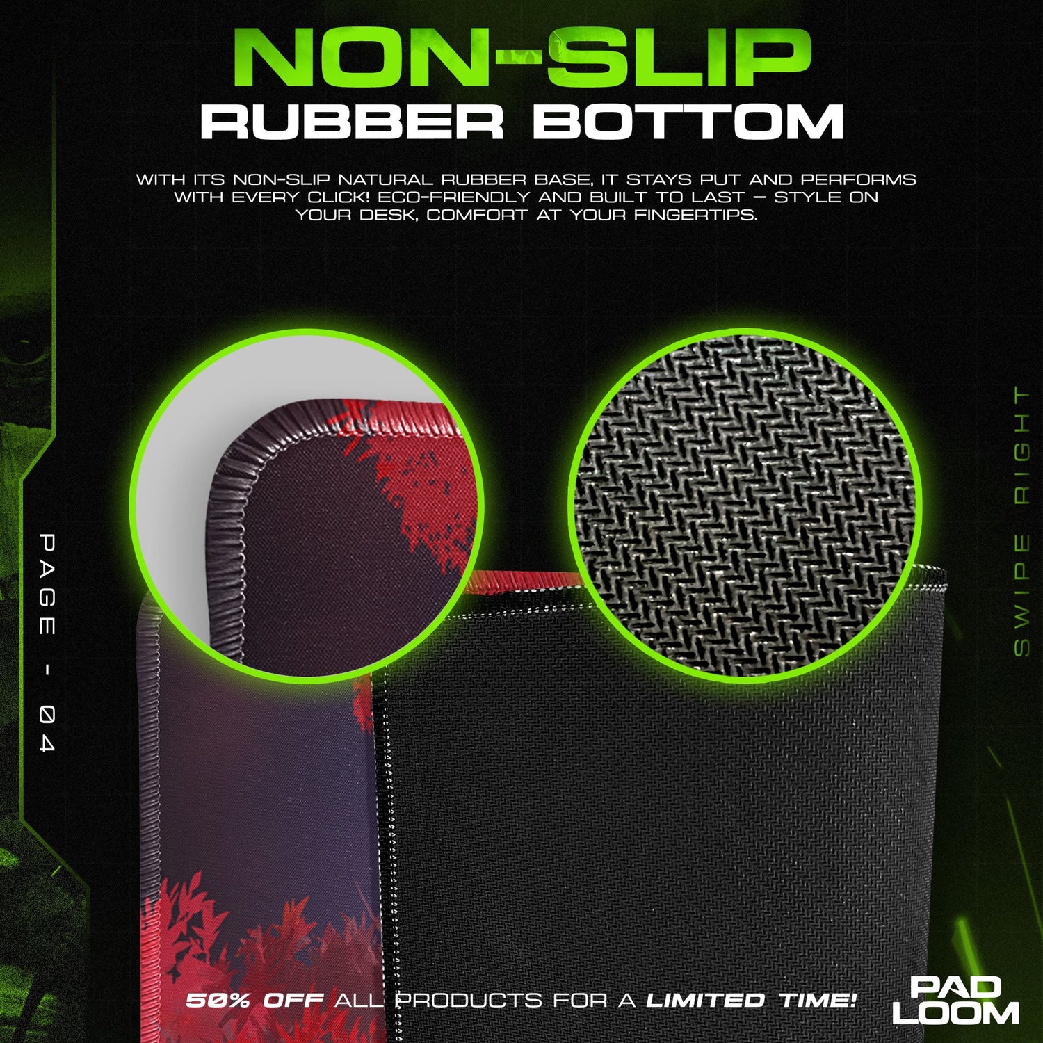 Genshin Impact Kazuha Duel Mouse Pad, Anime Gaming Desk Mat Padloom