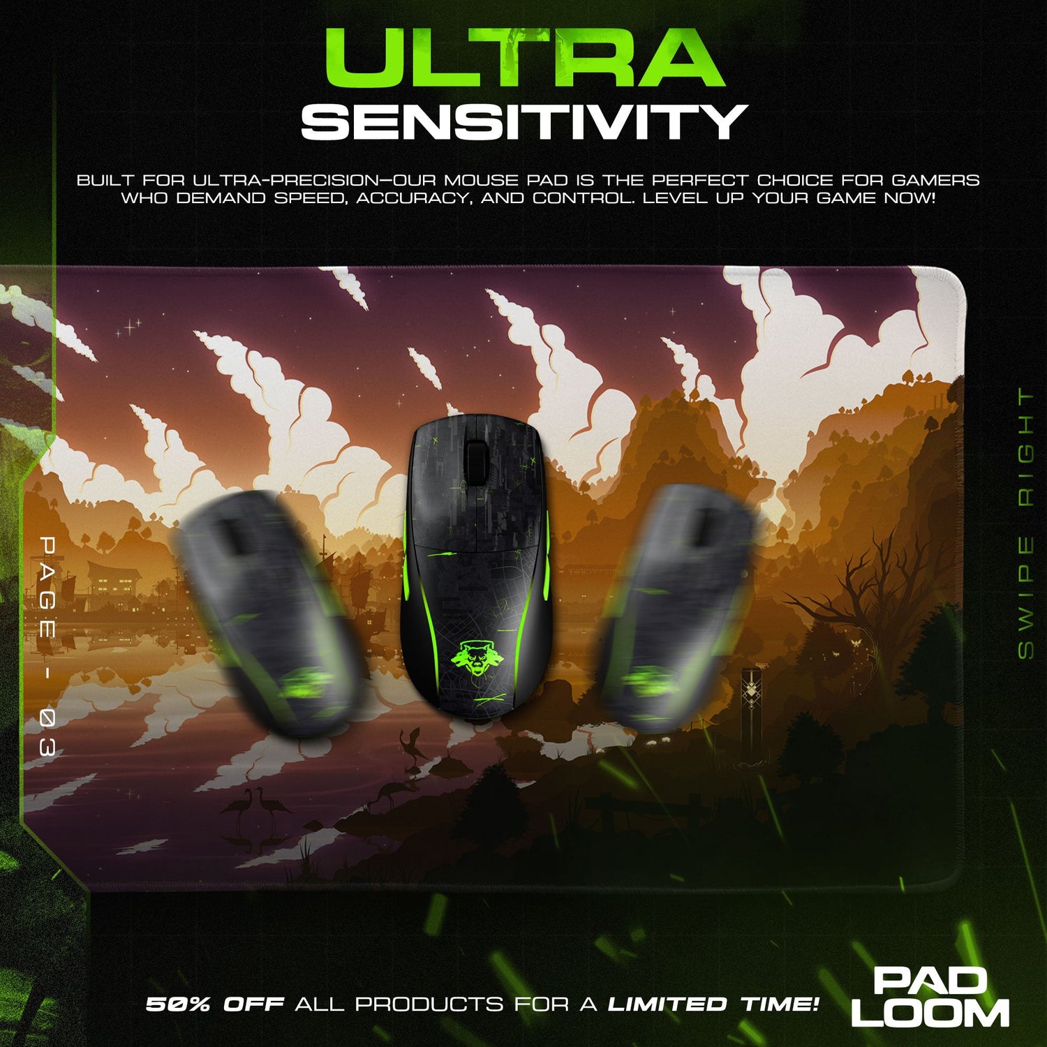 Genshin Impact Liyue Harbor Sunset Mouse Pad, Anime Gaming Desk Mat Padloom