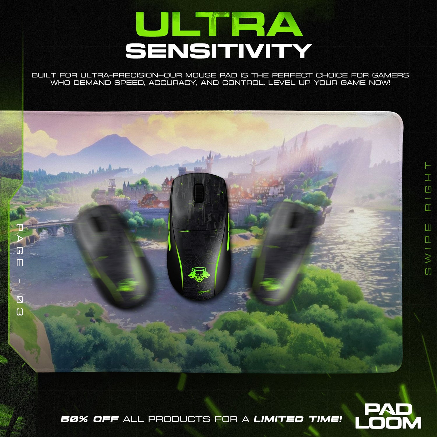 Genshin Impact Mondstadt Horizon Mouse Pad – Traveler’s View Anime Desk Mat Padloom