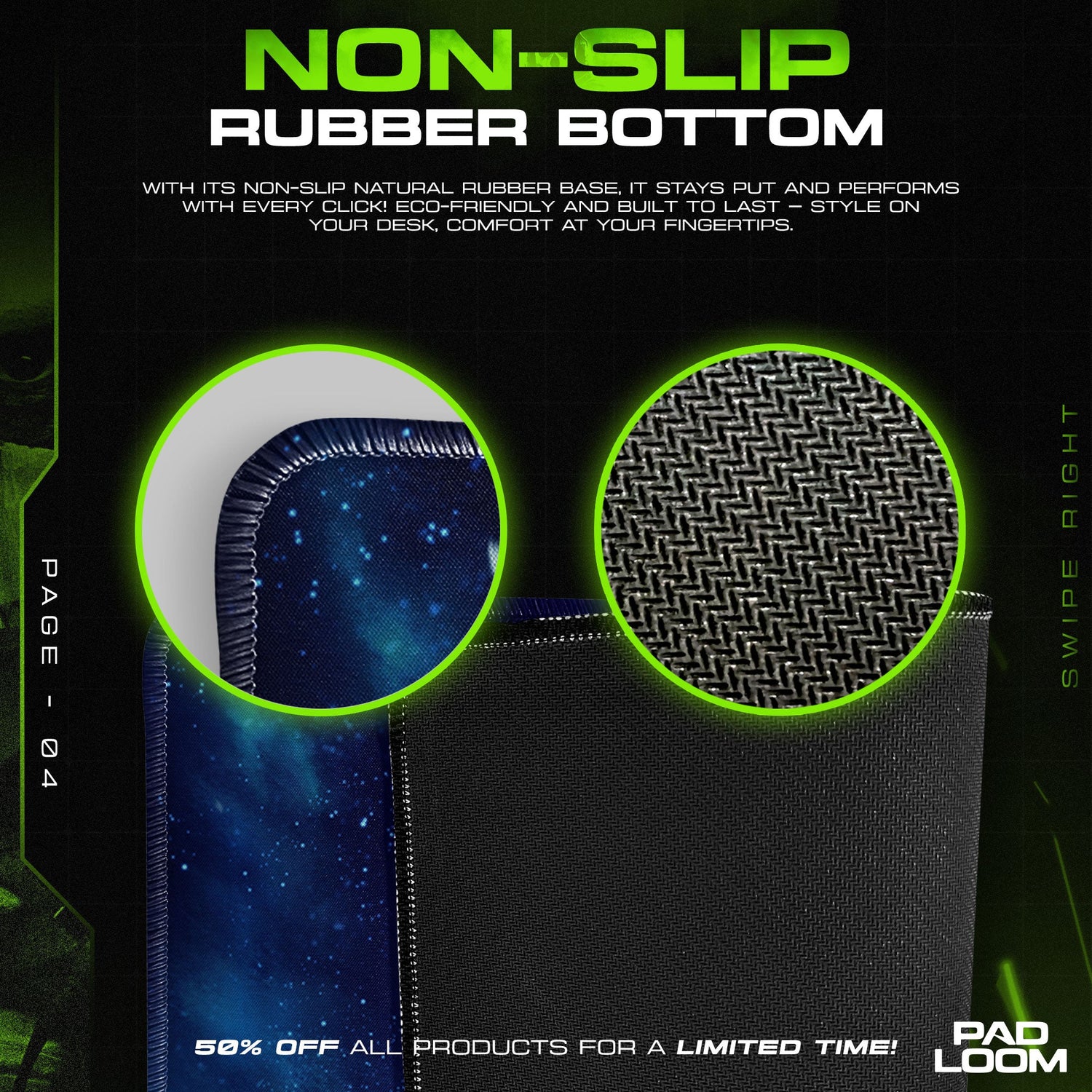 Genshin Impact Nahida Starry Night Mouse Pad – Sumeru Dreamscape Desk Mat Padloom