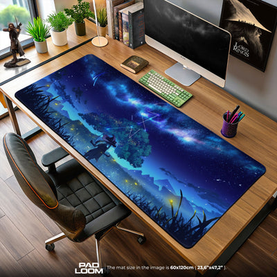 Genshin Impact Nahida Starry Night Mouse Pad – Sumeru Dreamscape Desk Mat