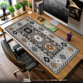 Geometric Tribal Pattern Mouse Pad, Modern Style Gaming Desk Mat Padloom