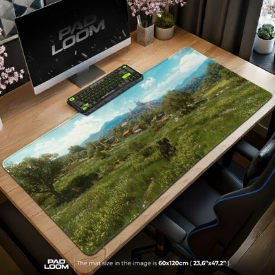 Geralt Vineyard Ride Mouse Pad - Witcher Desk Mat