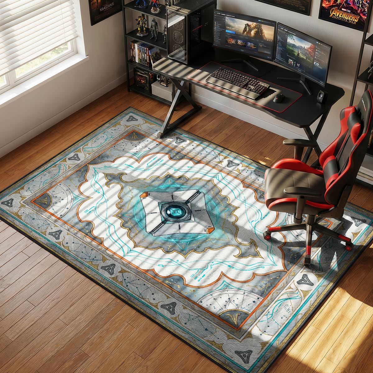 Ghost Shell Tech Rug - Destiny 2 Chair Mat