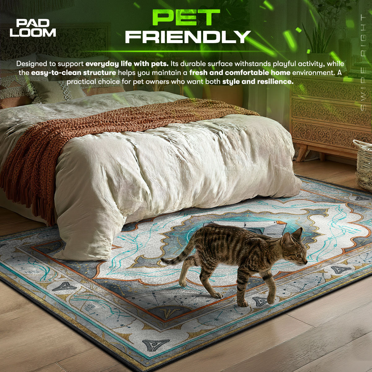 Ghost Shell Tech Rug - Destiny 2 Chair Mat