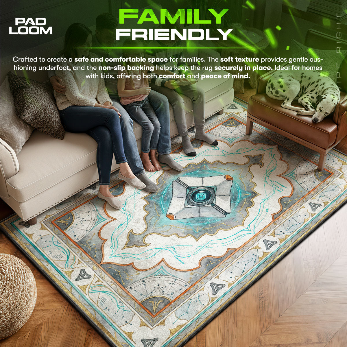 Ghost Shell Tech Rug - Destiny 2 Chair Mat