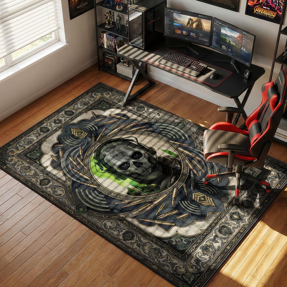 Geister-Taktikkarten-Teppich - Call of Duty Stuhlunterlage