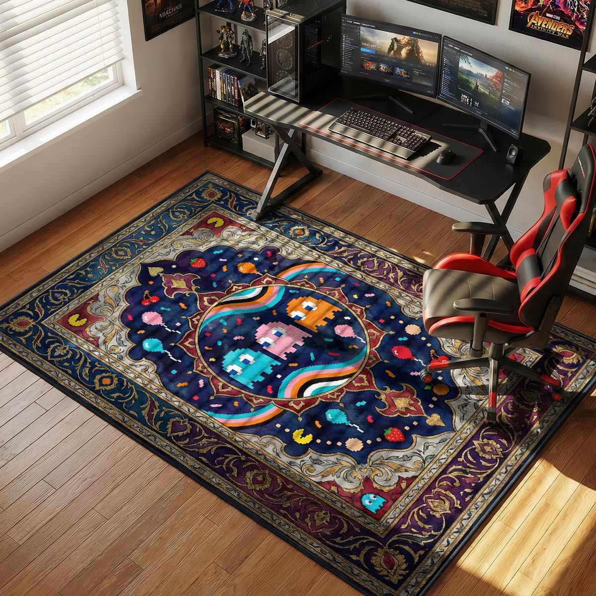 Ghost Trio Party Rug - Pac-Man Chair Mat