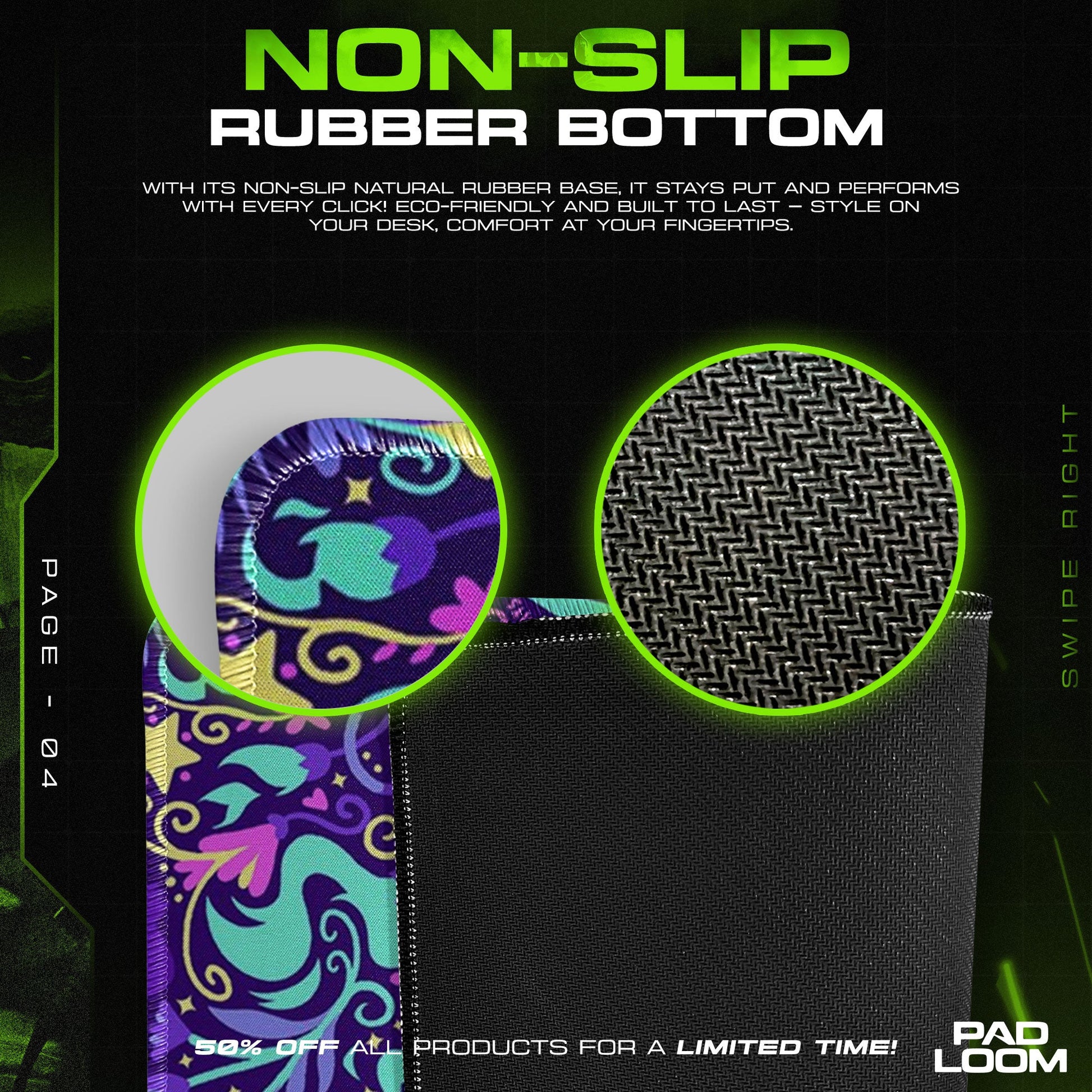 Ghost Type Pokémon Mouse Pad - Neon Spirit Anime Desk Mat Padloom