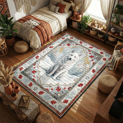 Ghost White Direwolf Winter Rug - Game of Thrones Room Mat