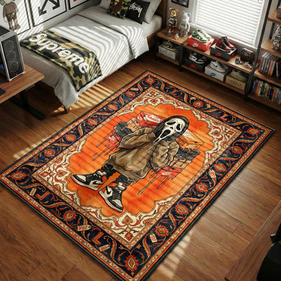 Ghostface Nike Baroque Rug - Sneakerhead Floor Mat