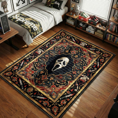 Ghostface Woodsboro Slasher Rug - Scream Room Mat