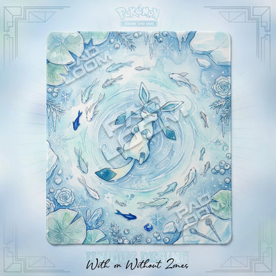 Glaceon Frost Playmat - 2 Player Pokemon TCG Mat