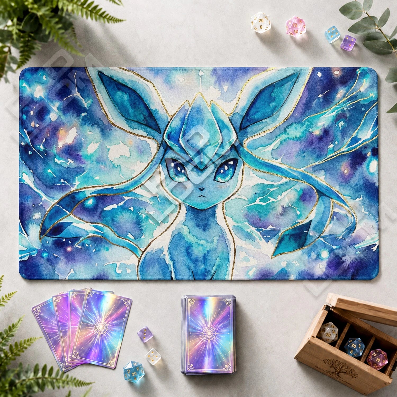 Glaceon Frost Playmat - Pokemon TCG Mat