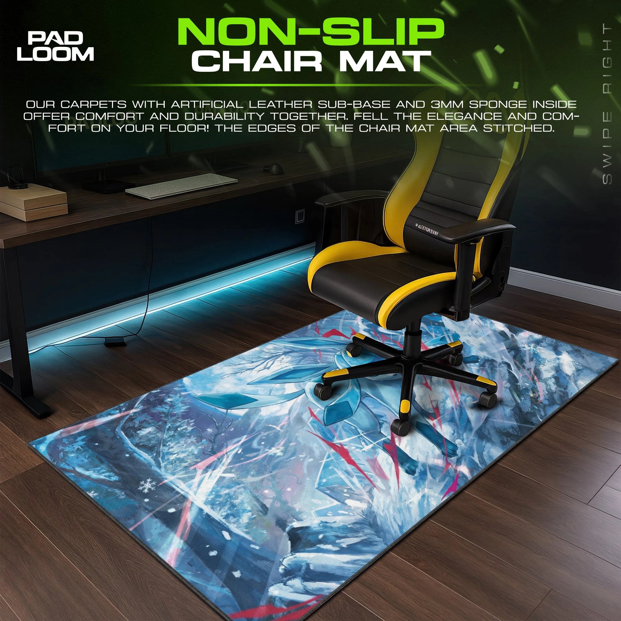 Glaceon Frostbite Dash Mouse Pad - Pokémon Desk Mat