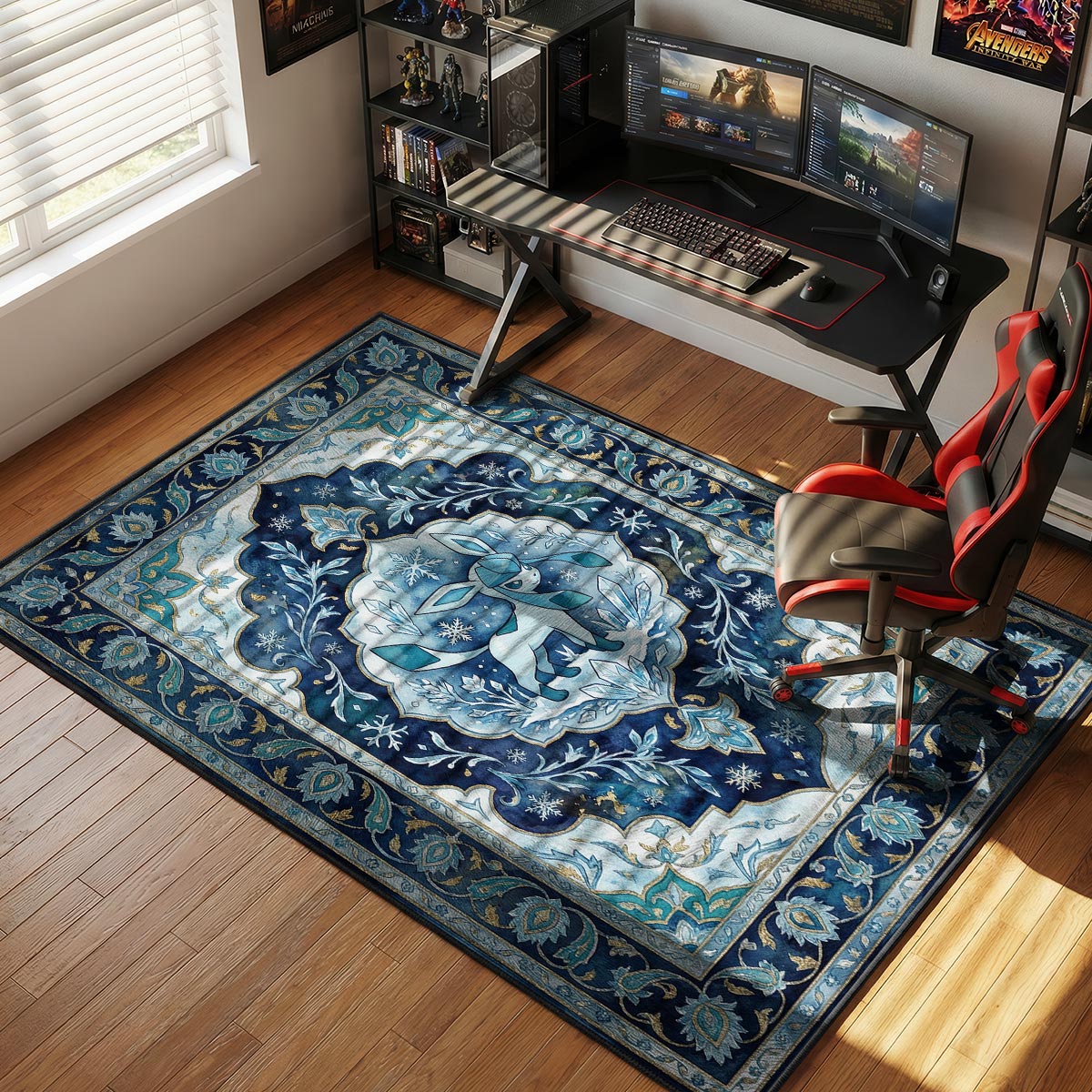 Glaceon Frozen Tundra Chair rug — main product view