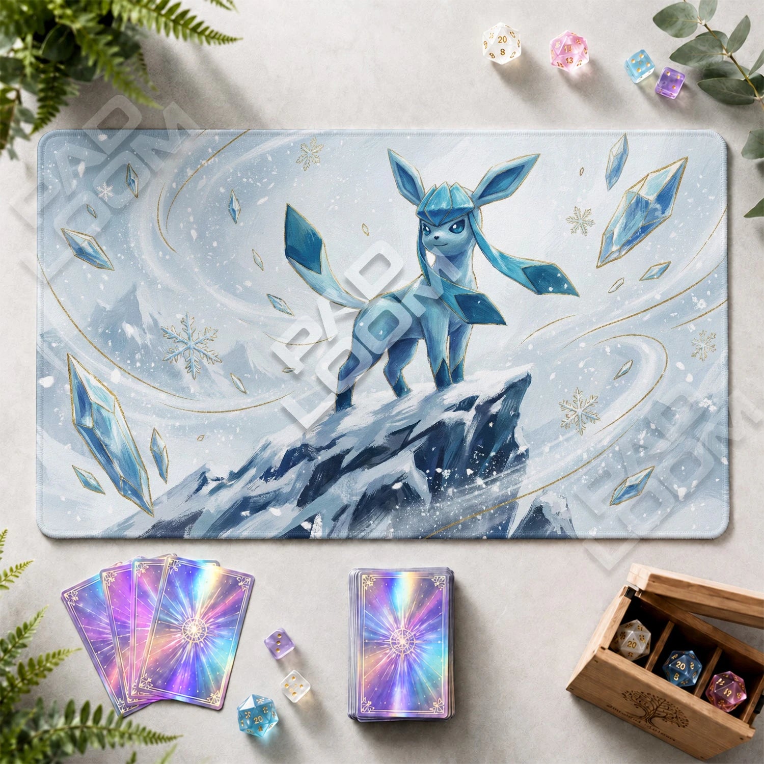Glaceon Summit Playmat - Pokemon TCG Mat - view 2