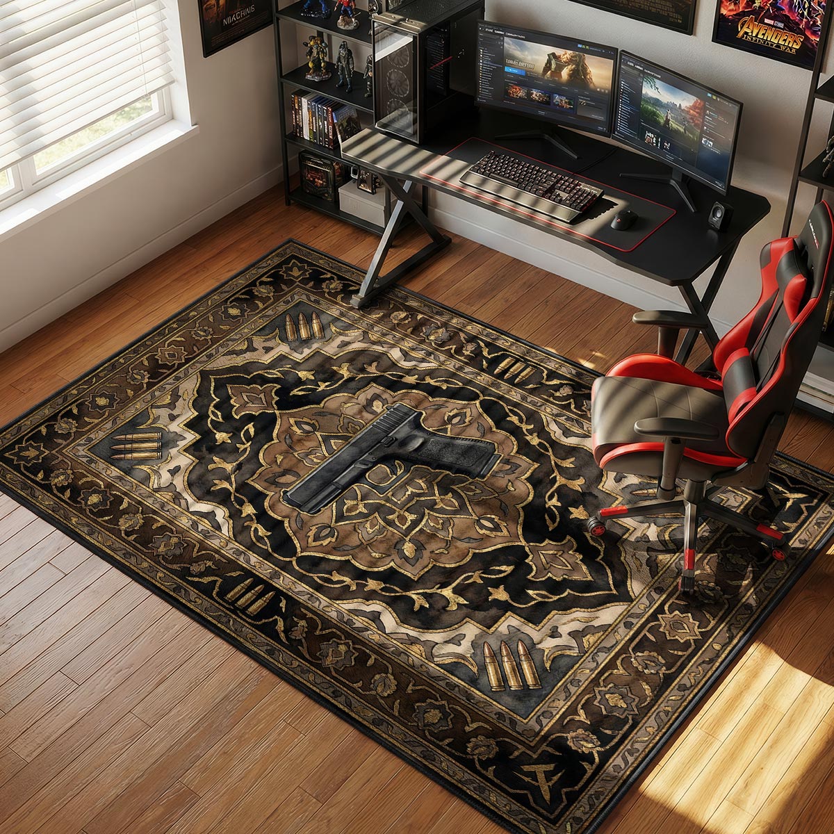 Glock-18 Ironwork Rug - CS2 Chair Mat