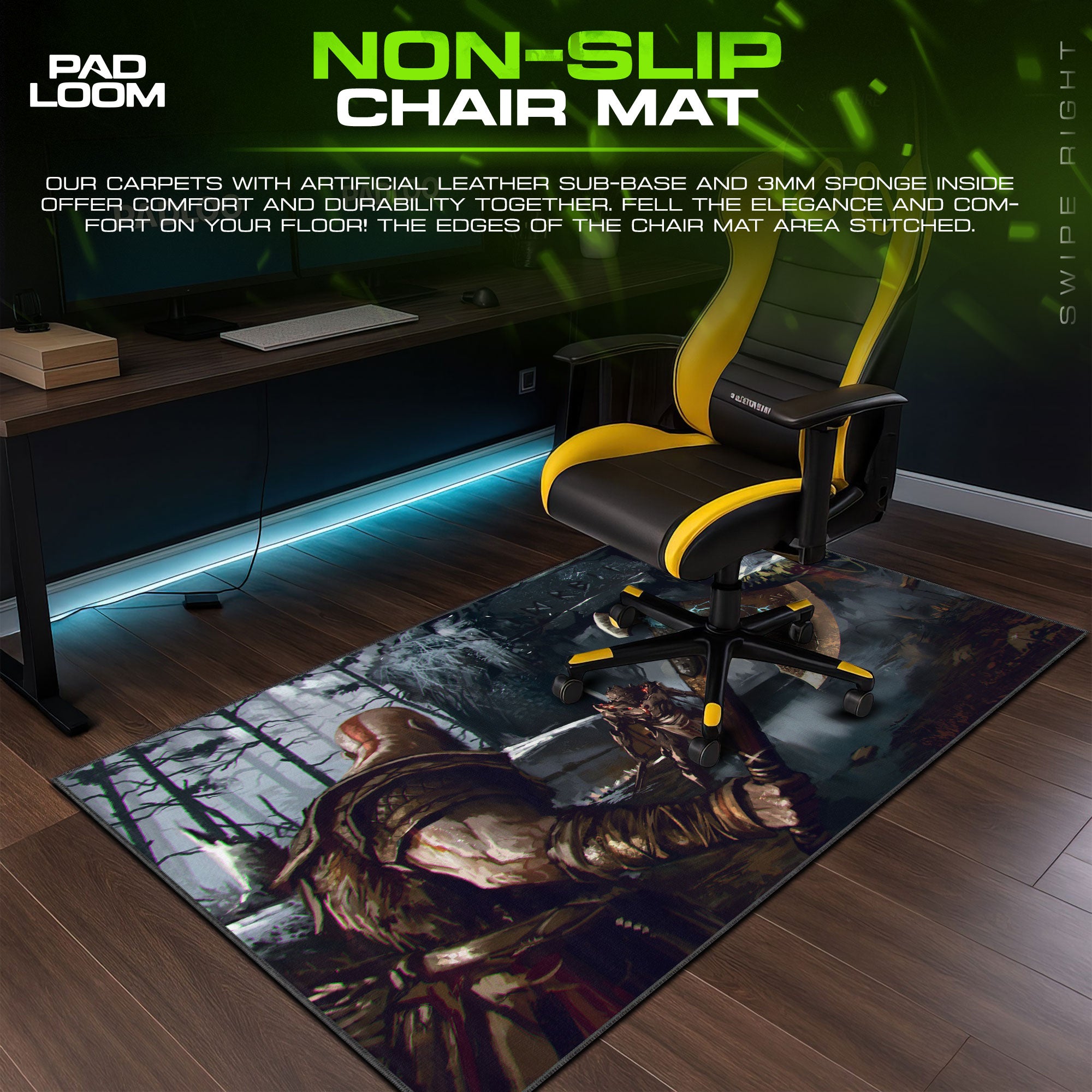 God of War Battle Axe Mouse Pad, Game Gaming Desk Mat