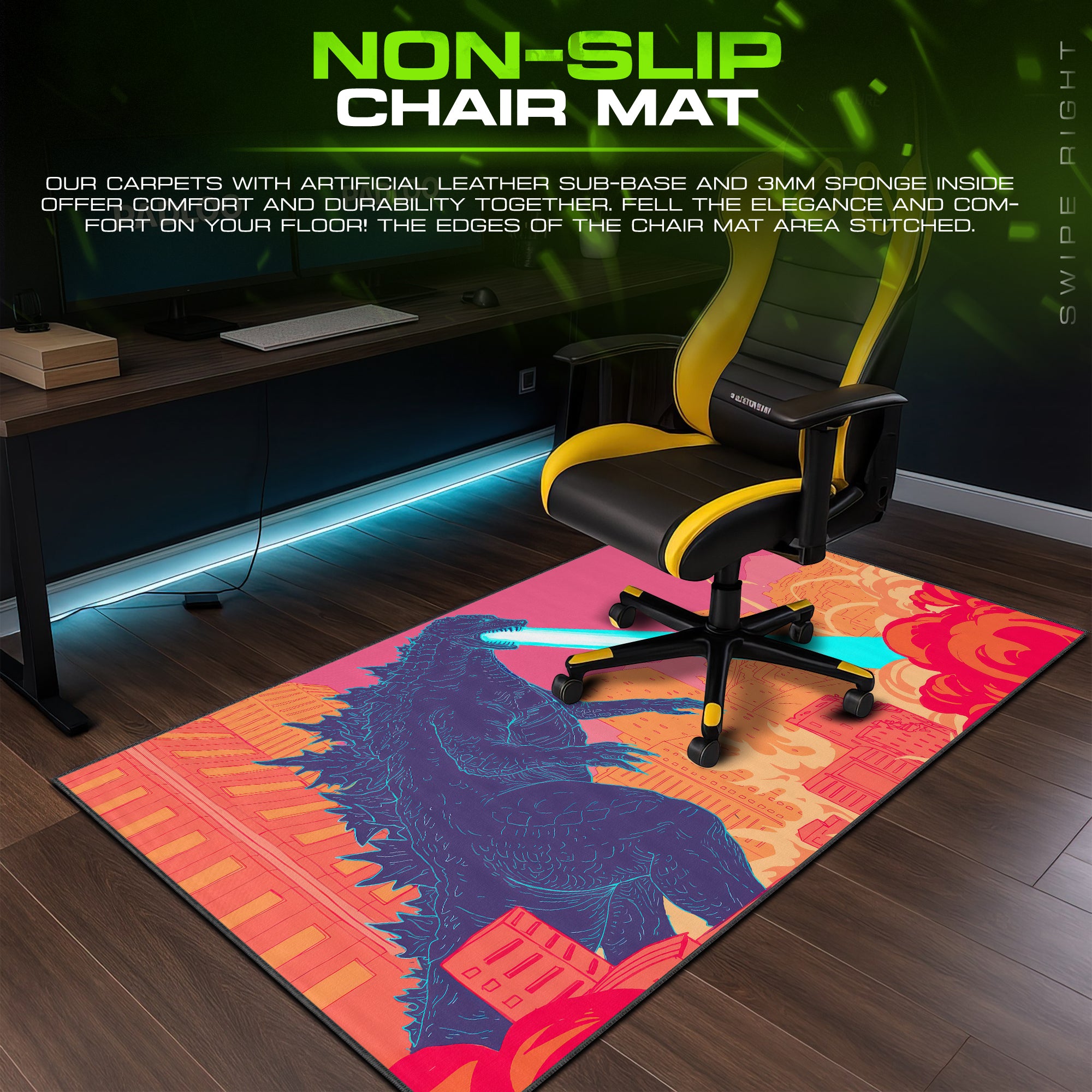 Godzilla Atomic Breath Mouse Pad – Kaiju Desk Mat