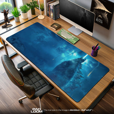 Godzilla Atomic Breath Mouse Pad, MonsterVerse Gaming Desk Mat