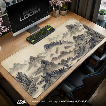 Godzilla Ink Peaks Mouse Pad - Kaiju Desk Mat