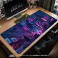Godzilla Neon Tokyo Mouse Pad – gaming desk mat by Padloom